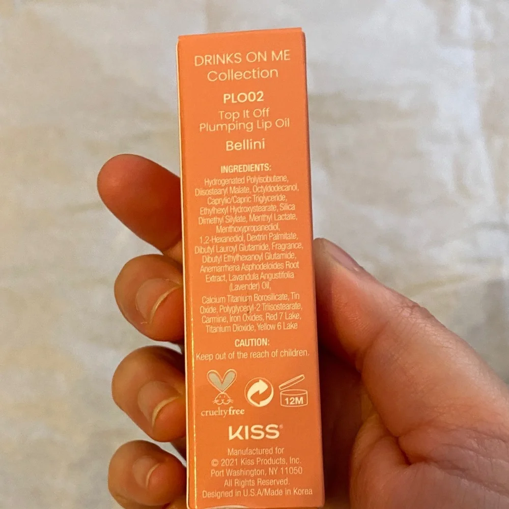 Joah Bellini Plumping Lip Oil - Peachy Pink